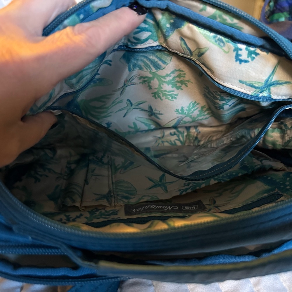 Lug Teal Quilted Navigator Crossbody Bag - Picture 5 of 10